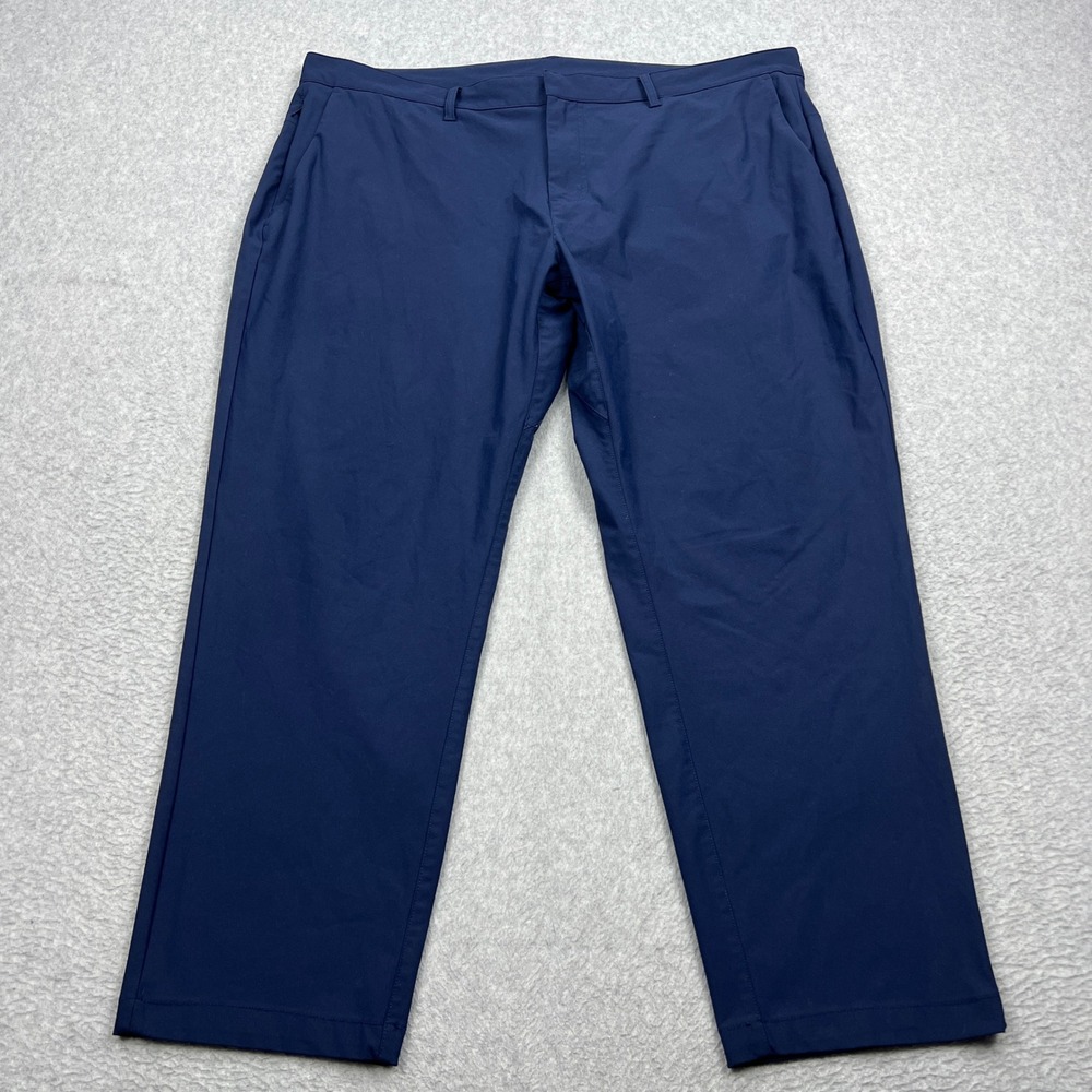 Fabletics The‎ Don Trouser Mens 42x30* Navy Blue Classic Fit Performance Chino
